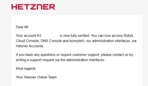 Хостинг hetzner.com