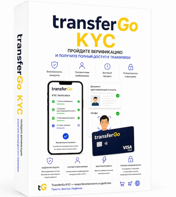 Верификация аккаунта transfergo.com купить
