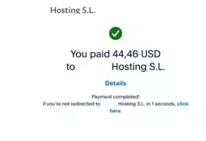 оплата хостинга