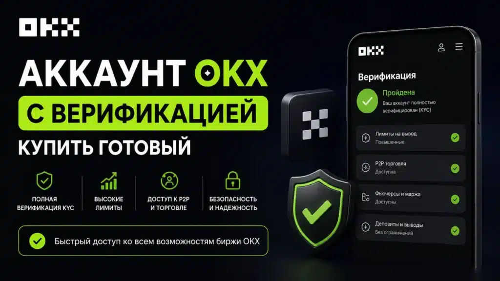 Аккаунт OKX с верификацией KYC — купить готовый аккаунт